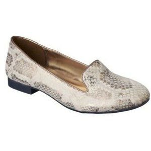Women's Mossimo Olivette Snake Skin Tuxedo Flat Shoes